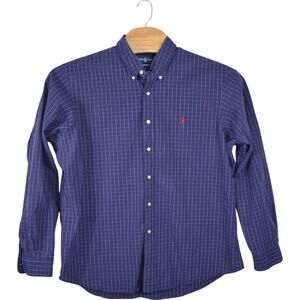 Ralph Lauren Custom Fit Shirt XXL – Navy Red Check Long Sleeve
